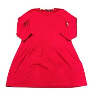Gudrun Sjoden Red Cotton Mini Dress